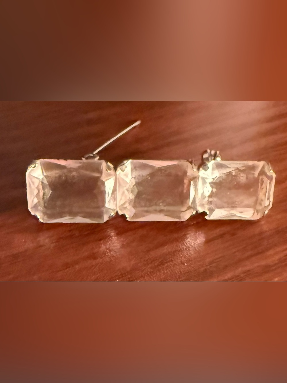 Vintage Bar Pin - Pale Pink